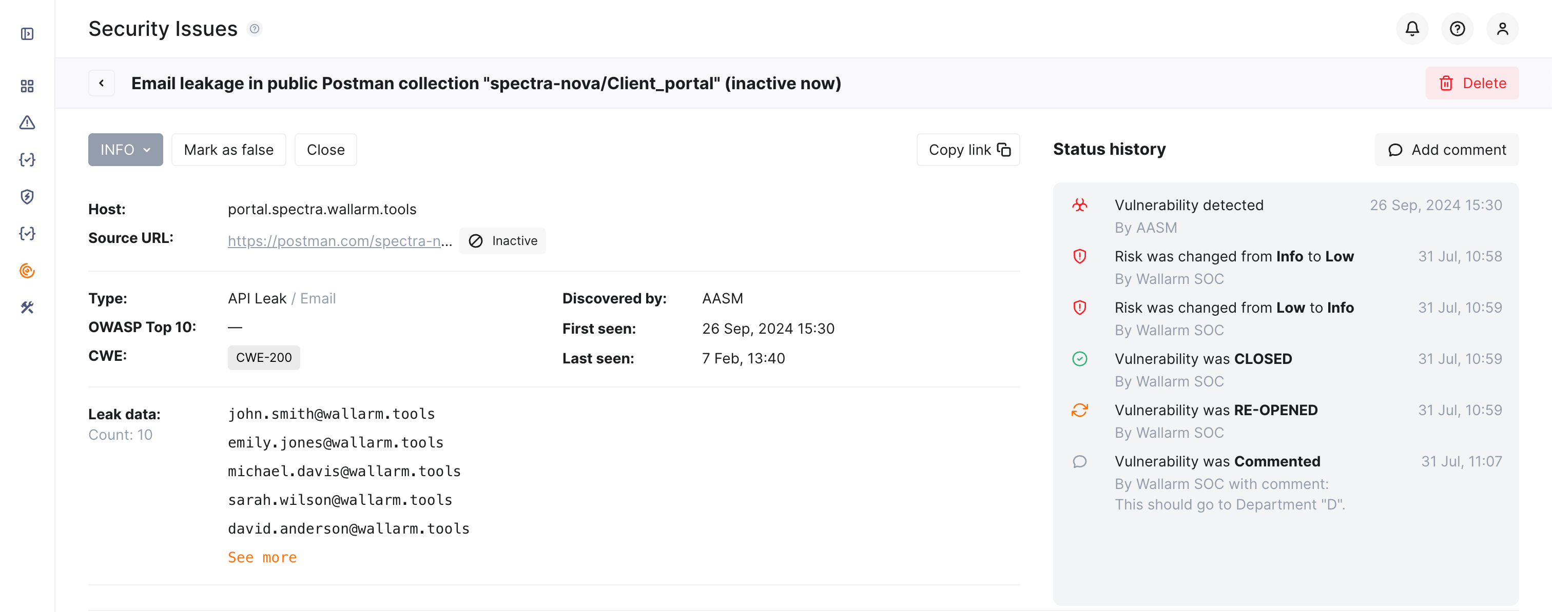 Security issues - lifecycle diagram