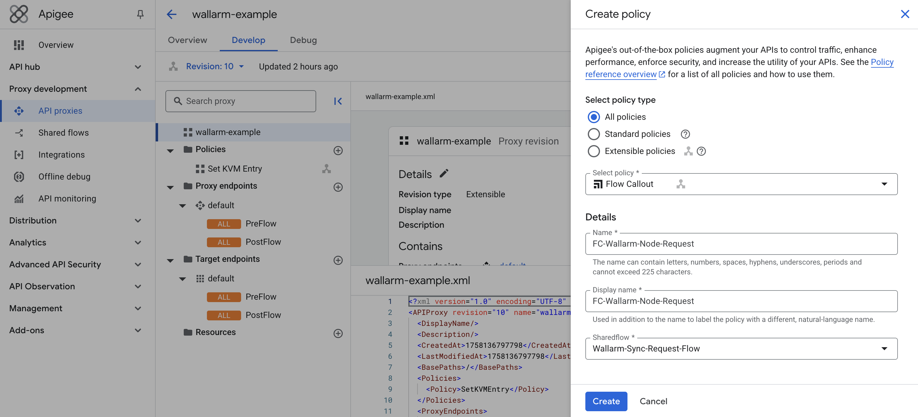 Flow callout for requests in Apigee
